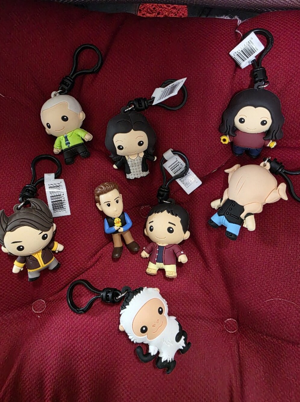 8 Piece FRIENDS Character Keychains